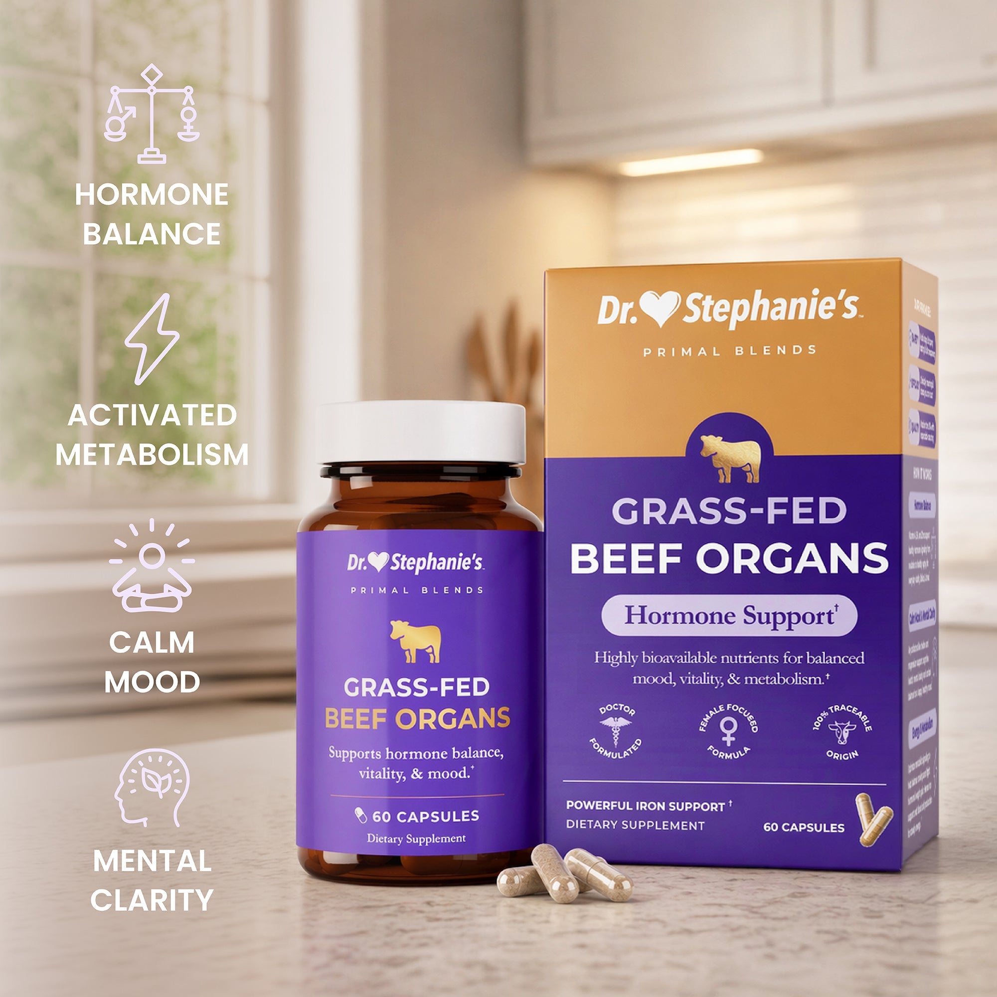 Primal Grassfed Beef Organs Dr. Stephanie's