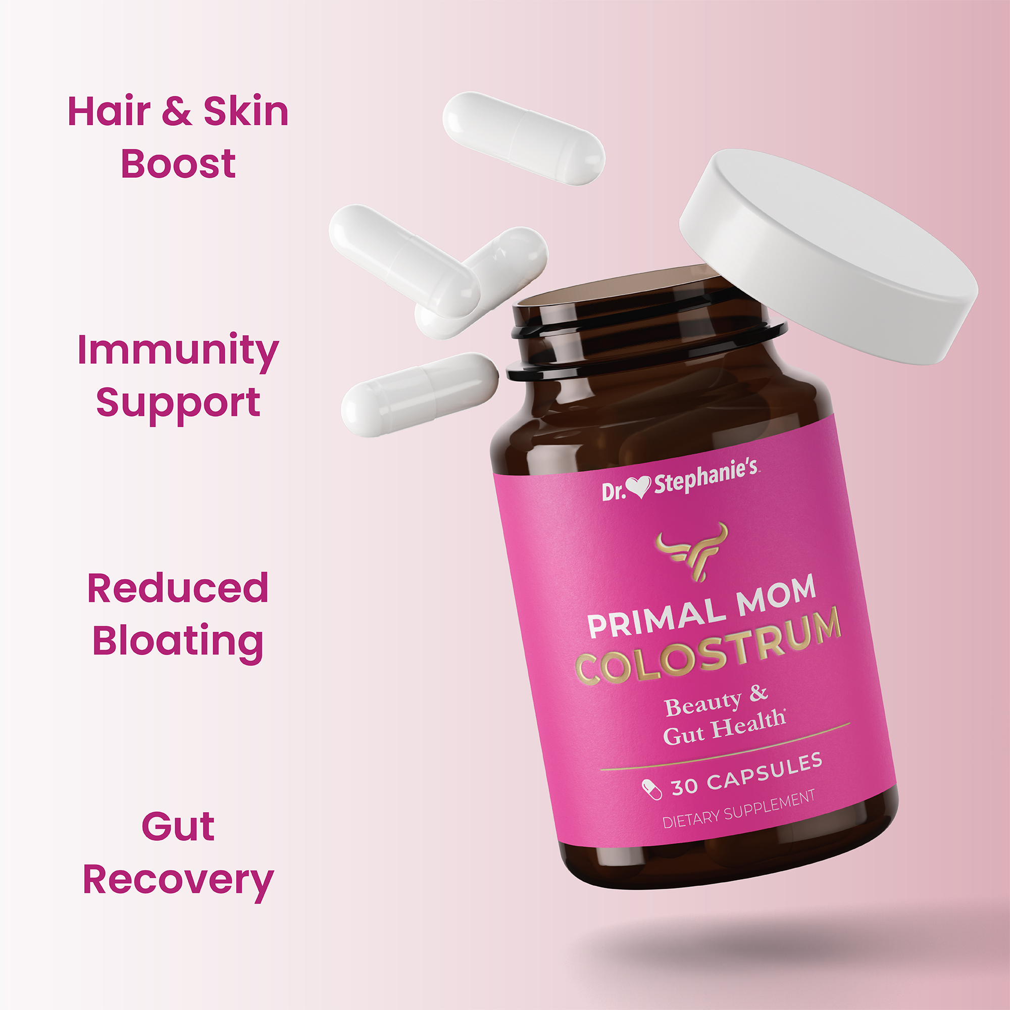 Purified Colostrum Capsules Dr. Stephanie's