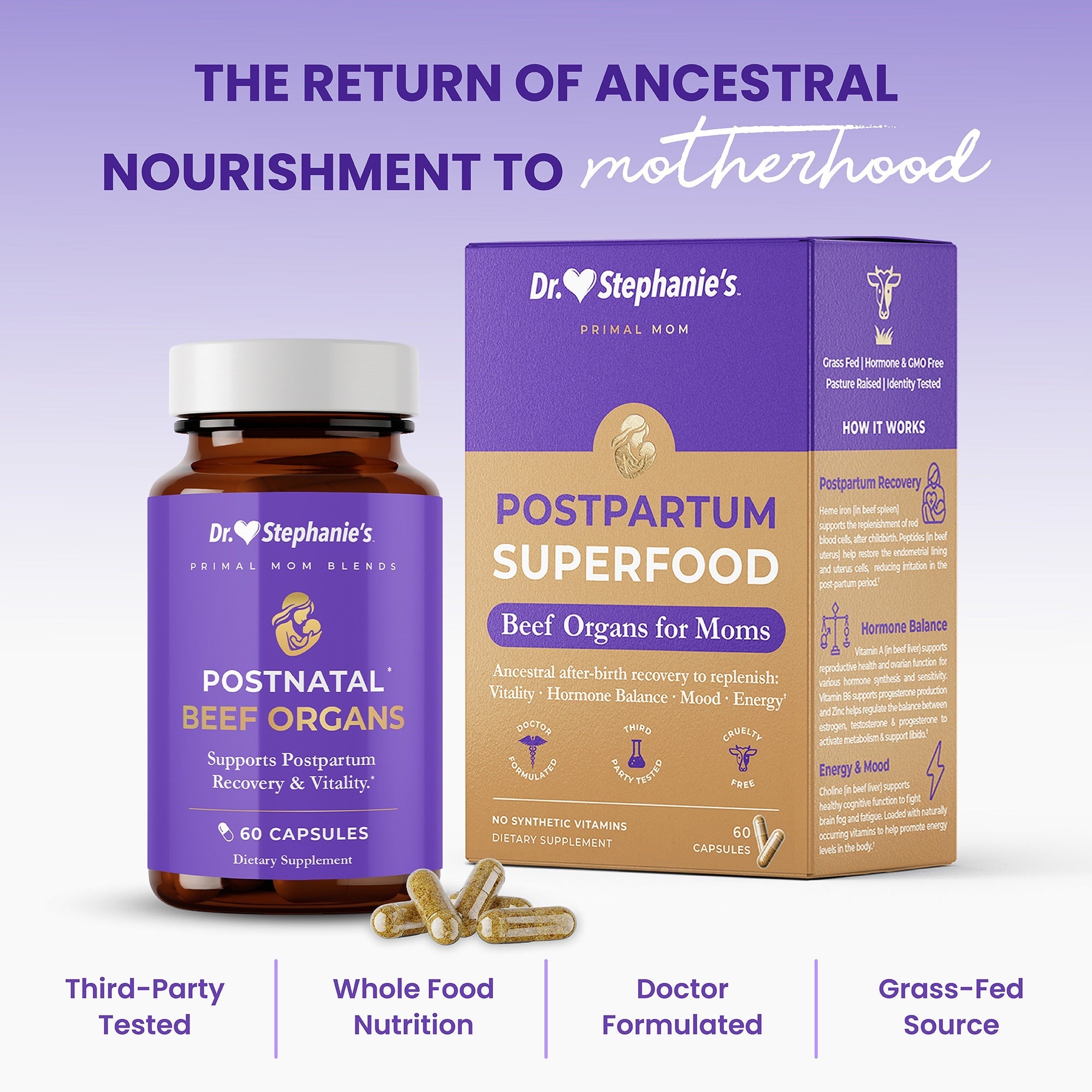 Primal Moms Beef Organs - Postpartum Superfood Dr. Stephanie's
