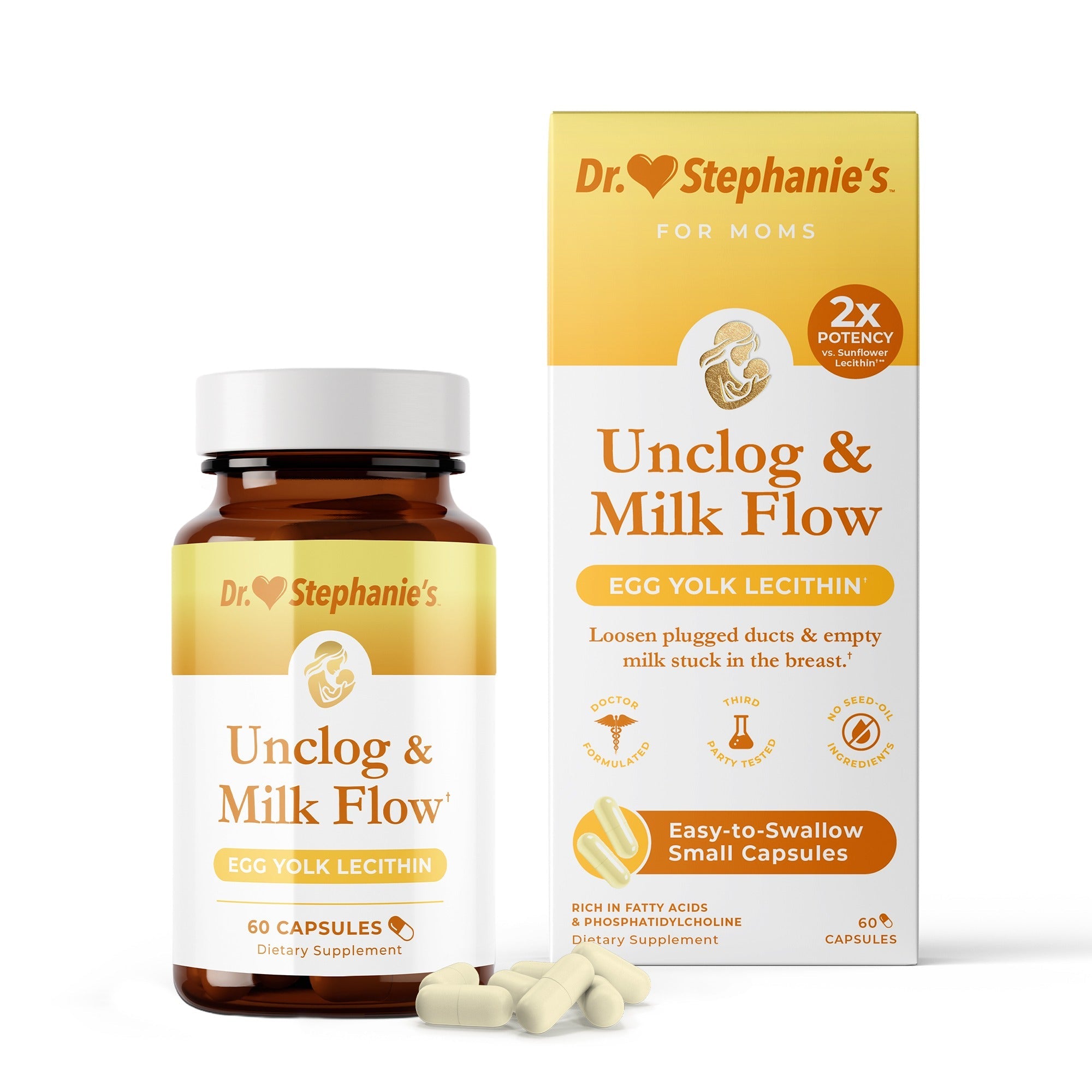 Unclog & Milk Flow - Egg Yolk Lecithin Dr. Stephanie's