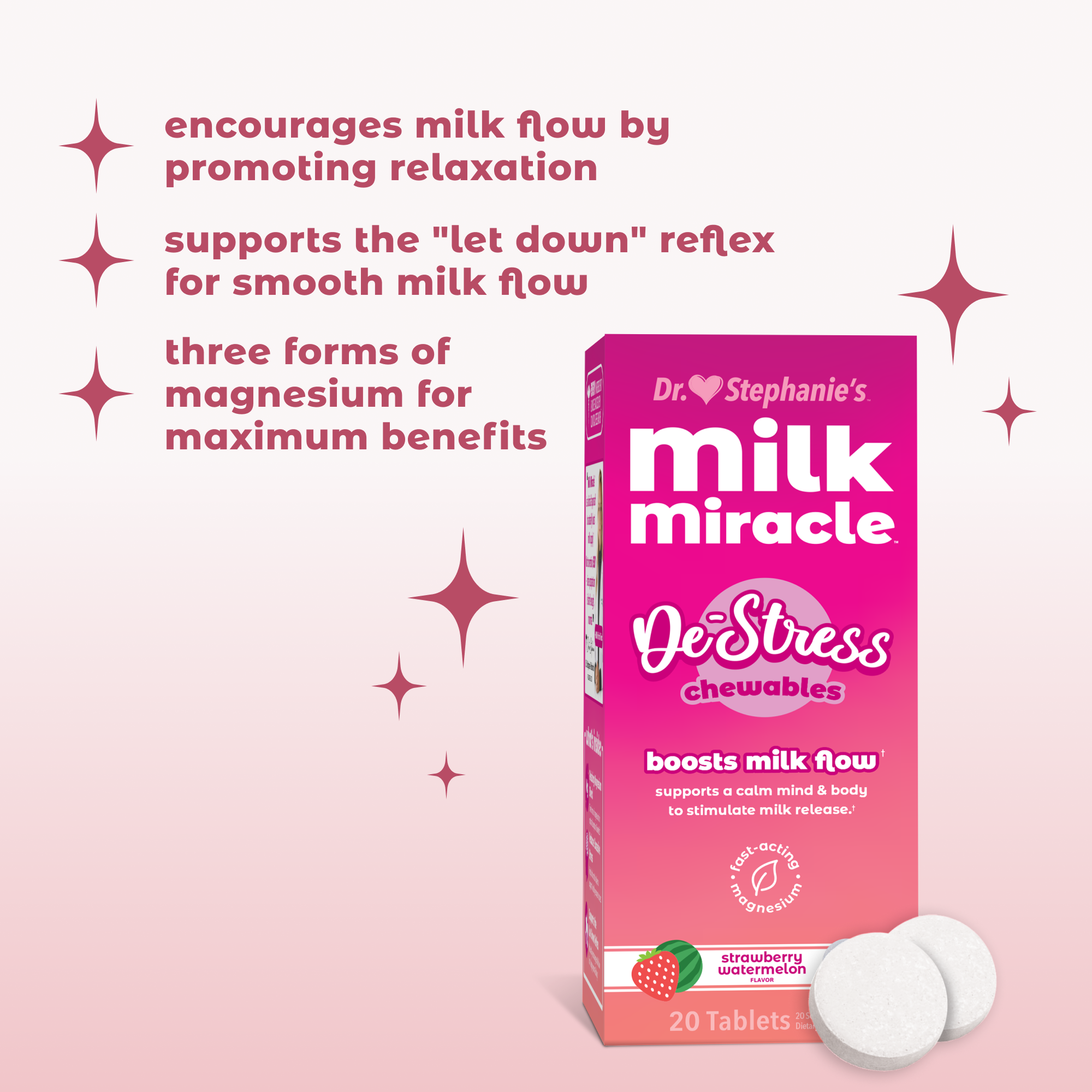 Milk Miracle De-Stress Chewables Dr. Stephanie's