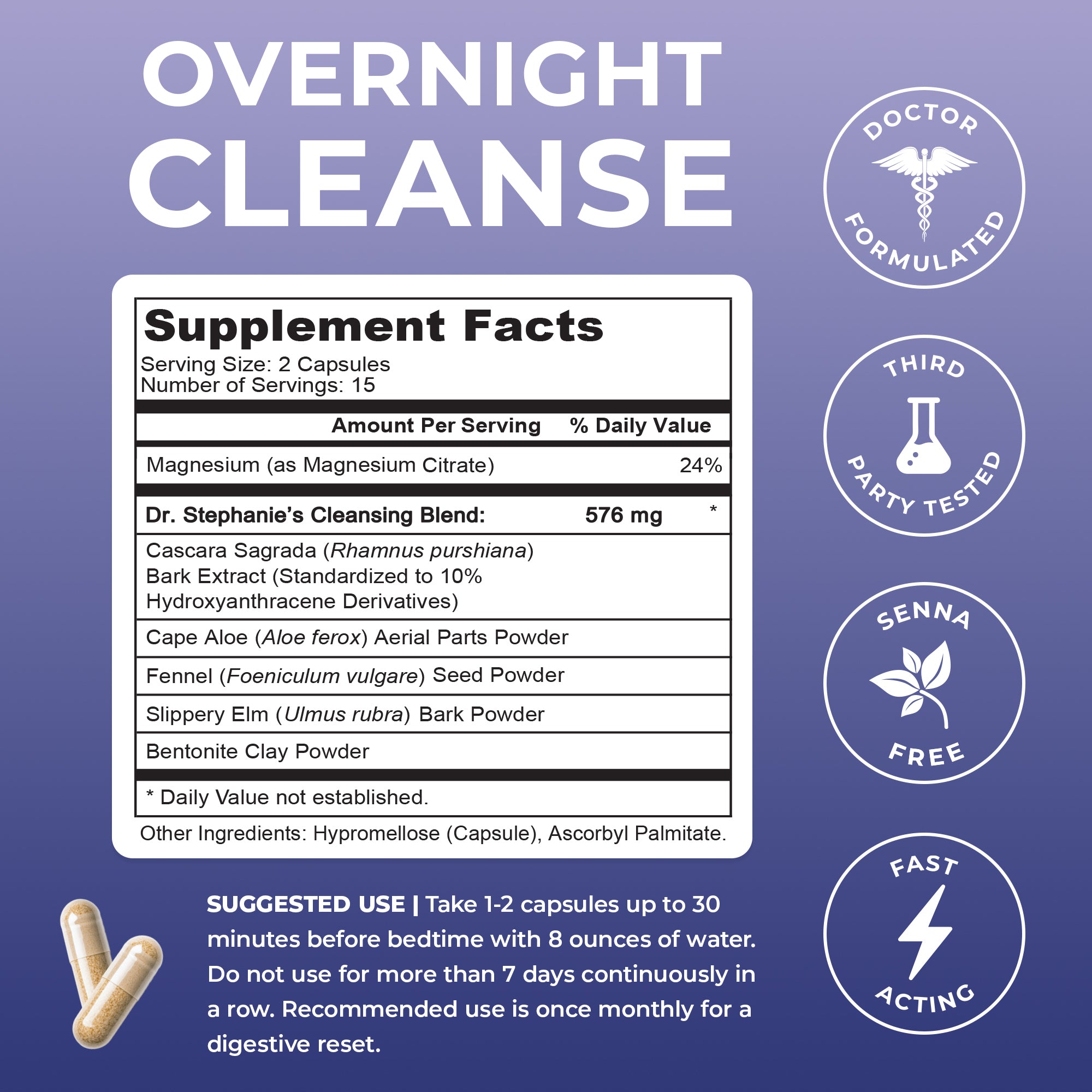 Overnight Cleanse Dr. Stephanie's
