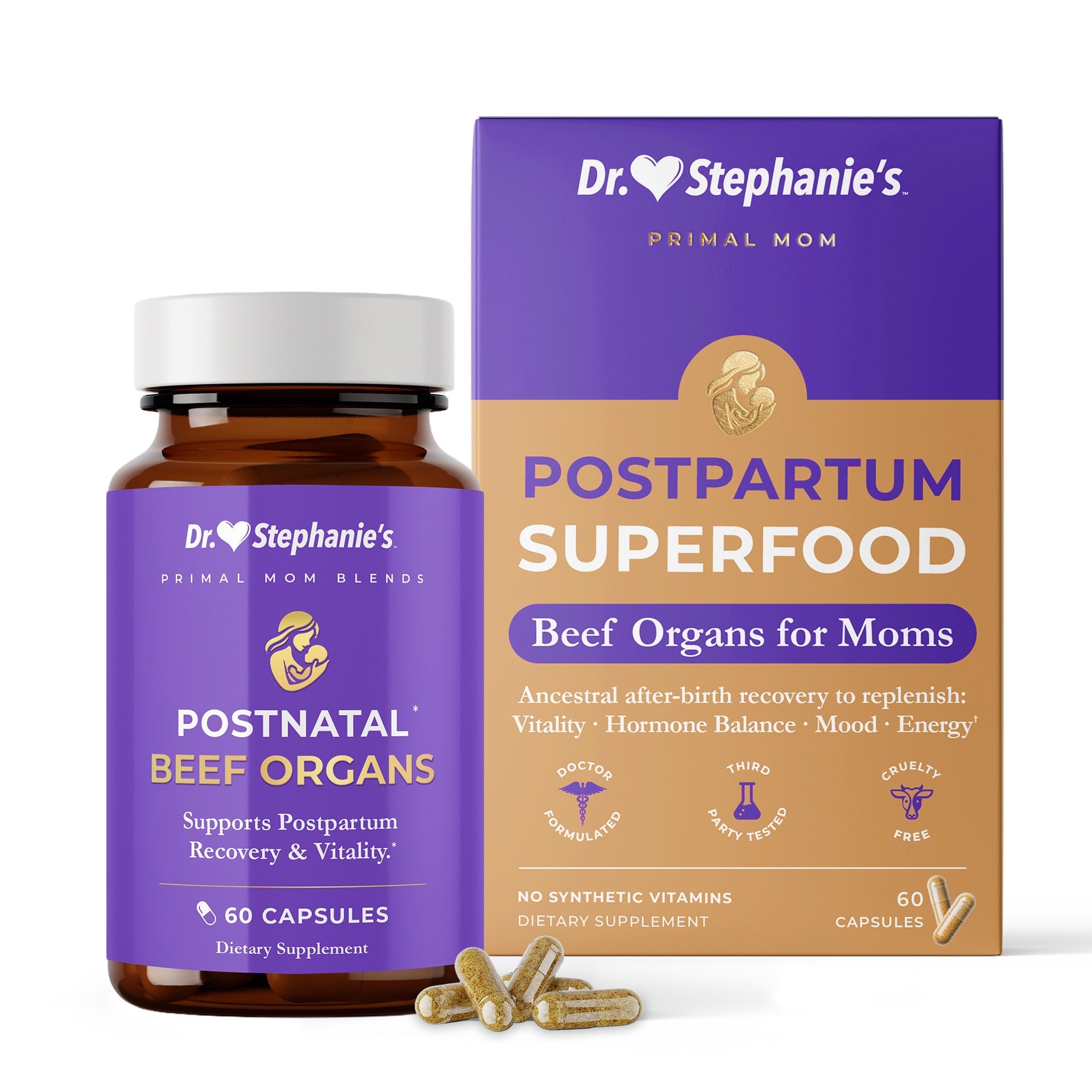 Primal Moms Beef Organs - Postpartum Superfood Dr. Stephanie's