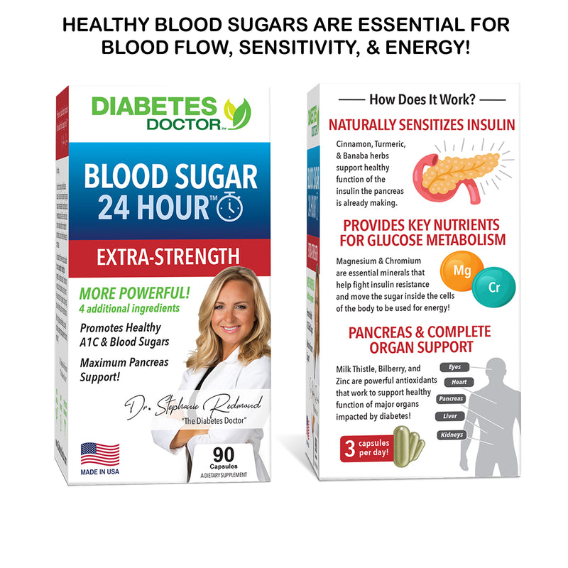 Extra-Strength Blood Sugar & Men's Romance - Double Pack Dr. Stephanie's