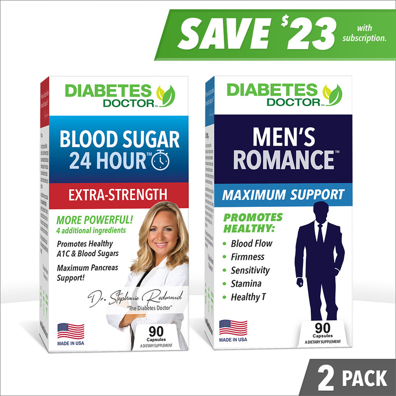Extra-Strength Blood Sugar & Men's Romance - Double Pack Dr. Stephanie's
