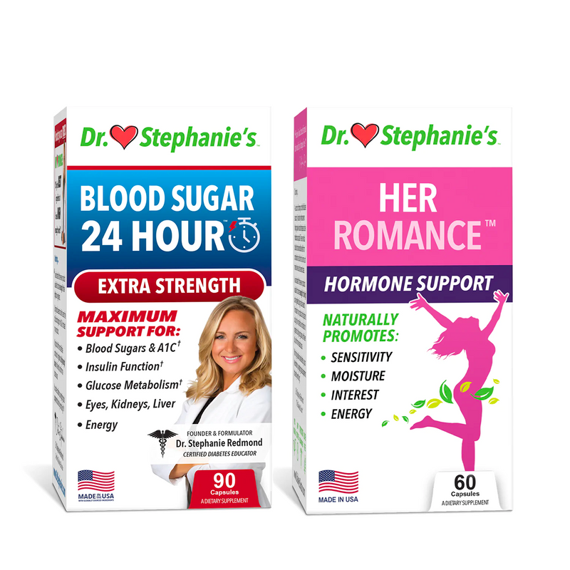 Extra-Strength Blood Sugar 24 Hour + Her Romance Bundle Dr. Stephanie's
