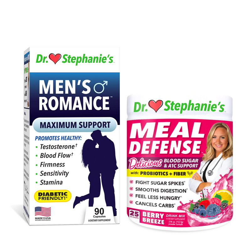 Men's Romance + Meal Defense Drink Mix Bundle Dr. Stephanie's
